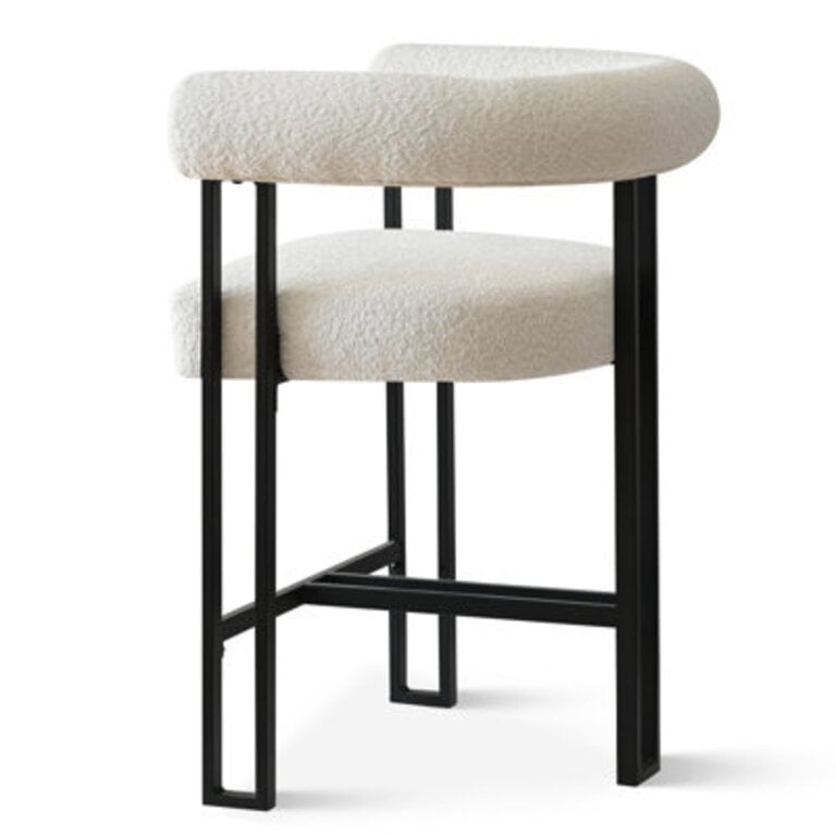 Snotra Boucle Upholstered Counter Stool