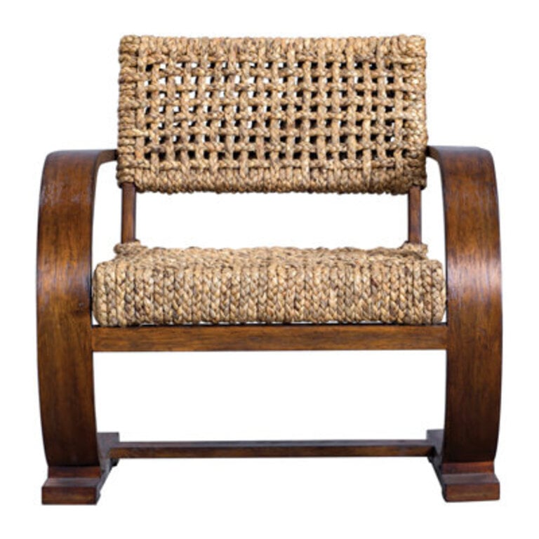 Elara 30 W Woven Teak Wood Armchair
