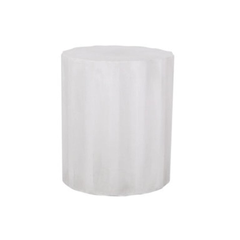Coda Round Concrete Outdoor Side Table  155 in W 155 in D