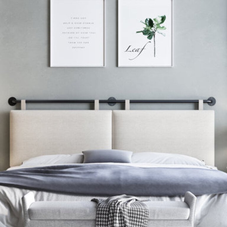 Upholstered King 100 Linen Panel Headboard