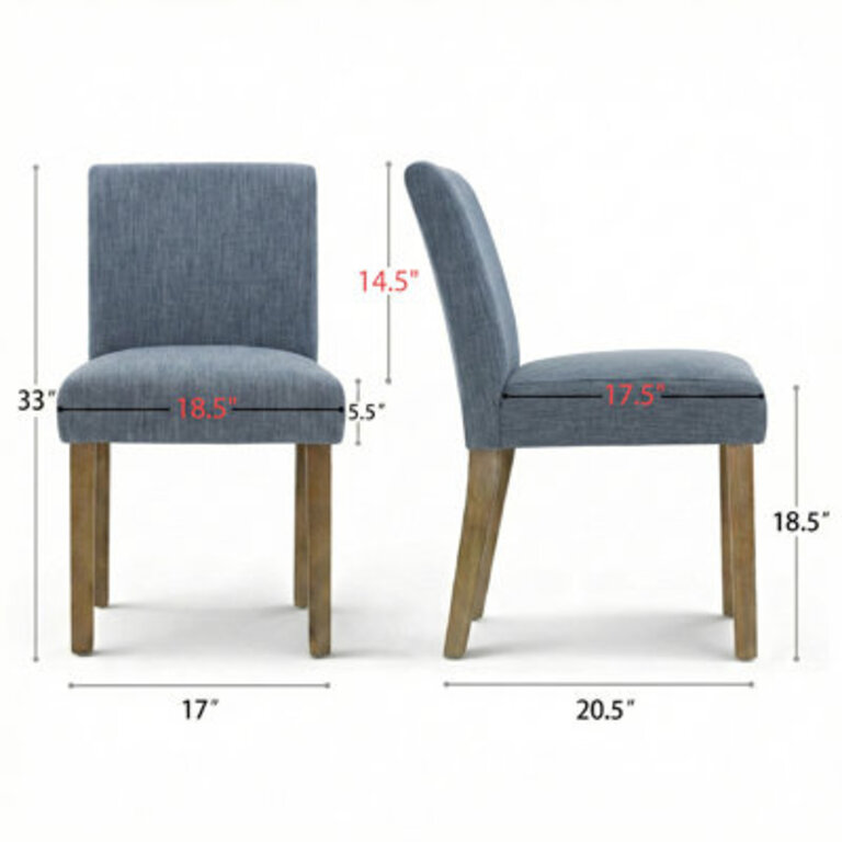 Set of 2 Alesana Linen Chairs