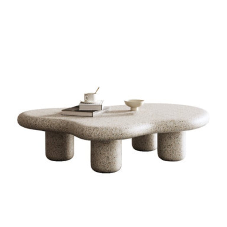 472-Inch Modern Irregular Shape Coffee Table