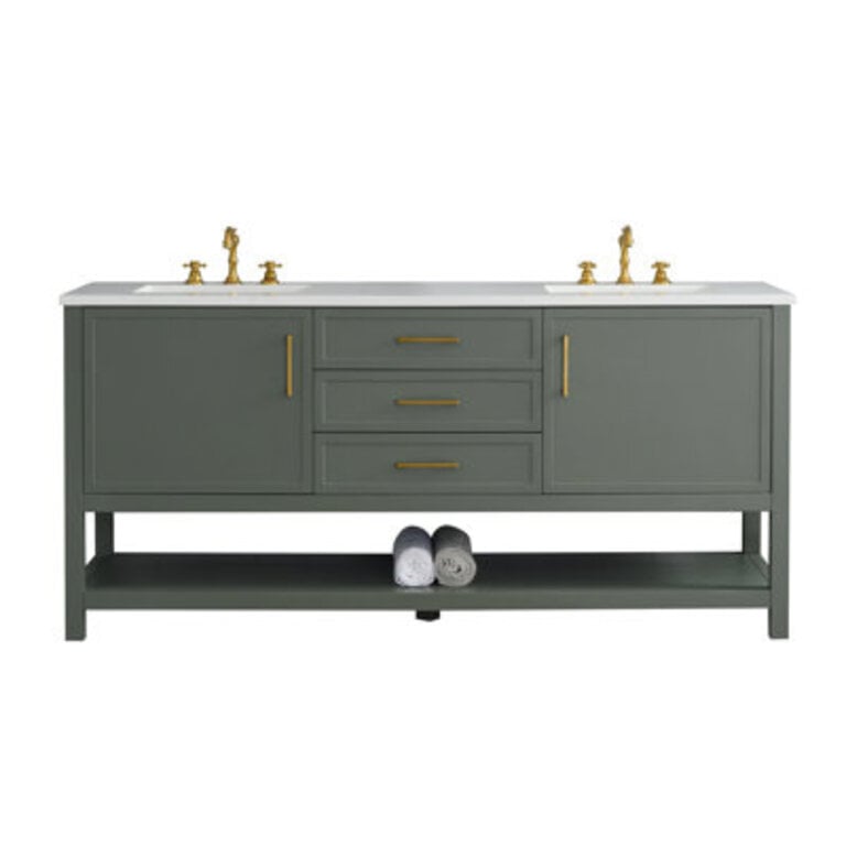 Vicini 72 Double Bathroom Vanity