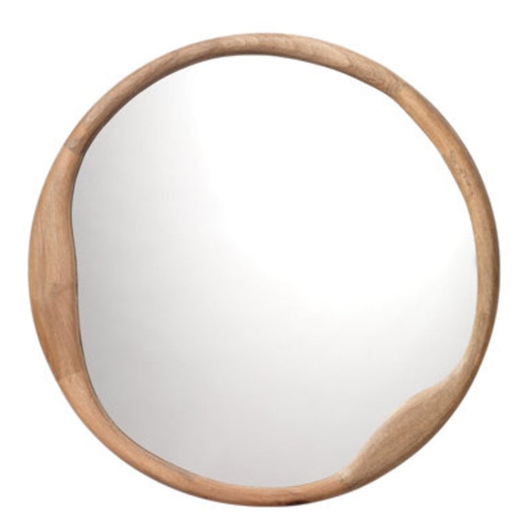 Organic Mango Wood Irregular Mirror