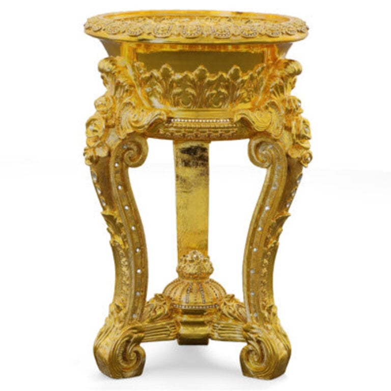 Katianna Glass Top End Table