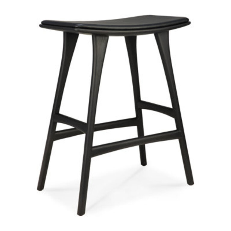 Osso Upholstered Counter Stool with Solid Wood Frame