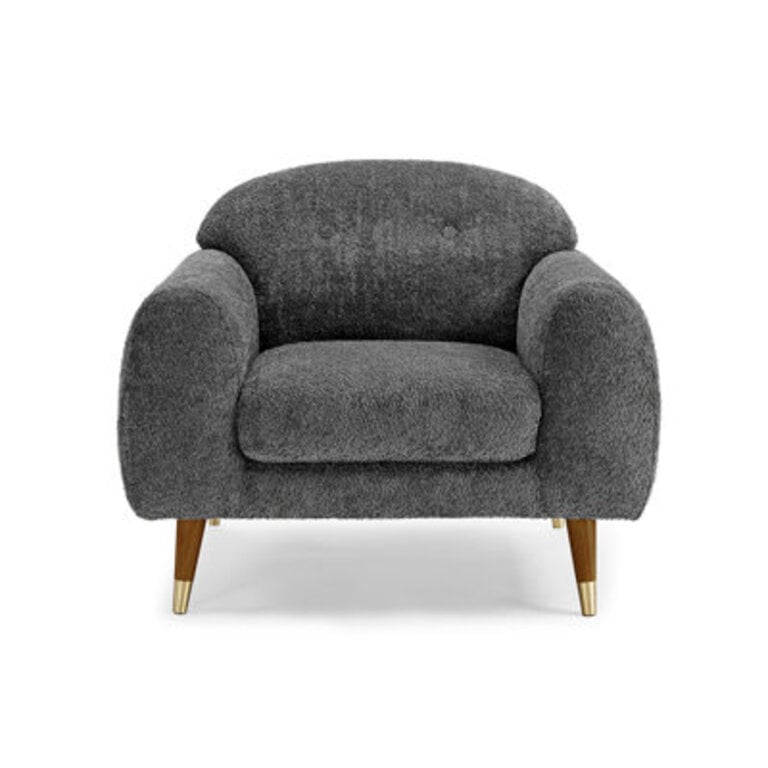Elishah MINIMORE Modern Style 378W Iris Accent Chair  Armchair with Tufted back