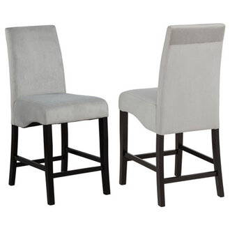 Coad Upholstered Counter Stool with Solid Wood Frame