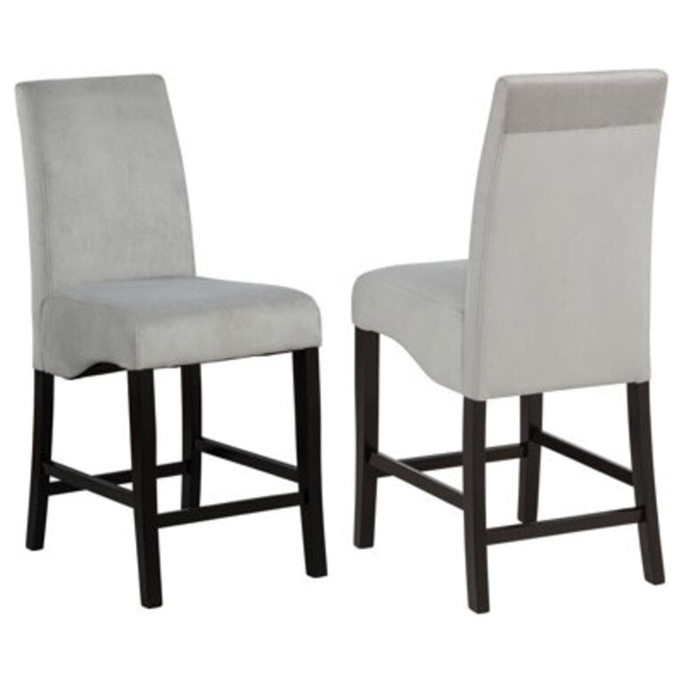 Coad Upholstered Counter Stool with Solid Wood Frame