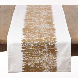 Agatha Metallic Banded Design Table Runner