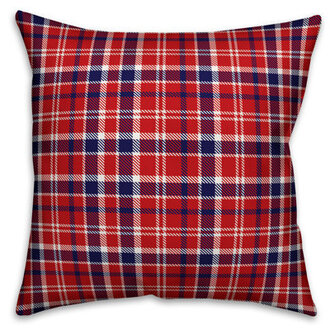 Plaid Reversible Throw Pillow