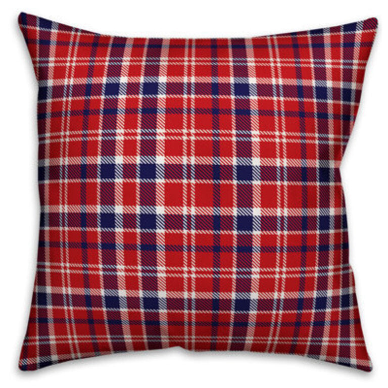 Plaid Reversible Throw Pillow