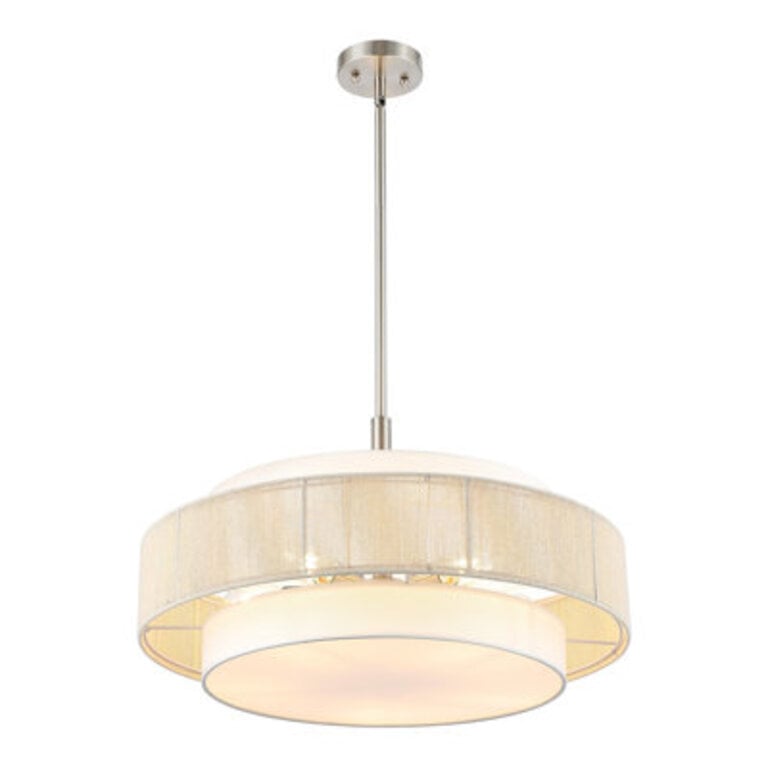 Reenat 5-Light Dimmable Drum Chandelier