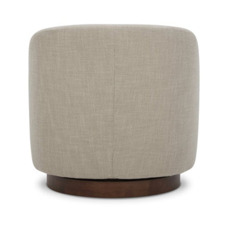 Bennett Upholstered Swivel Barrel Chair