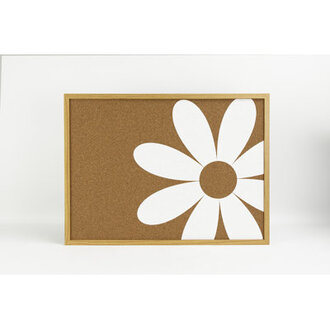 Daisy White Printed Corkboard