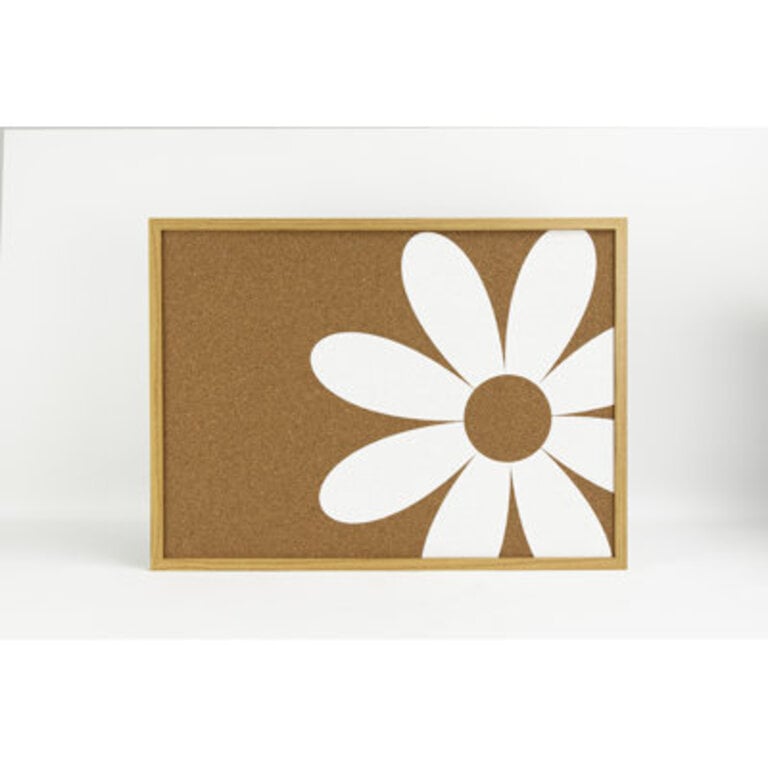 Daisy White Printed Corkboard
