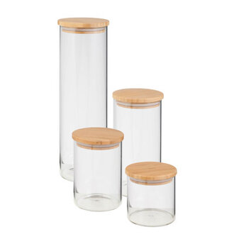 Moraga Glass Canister - Set of 4