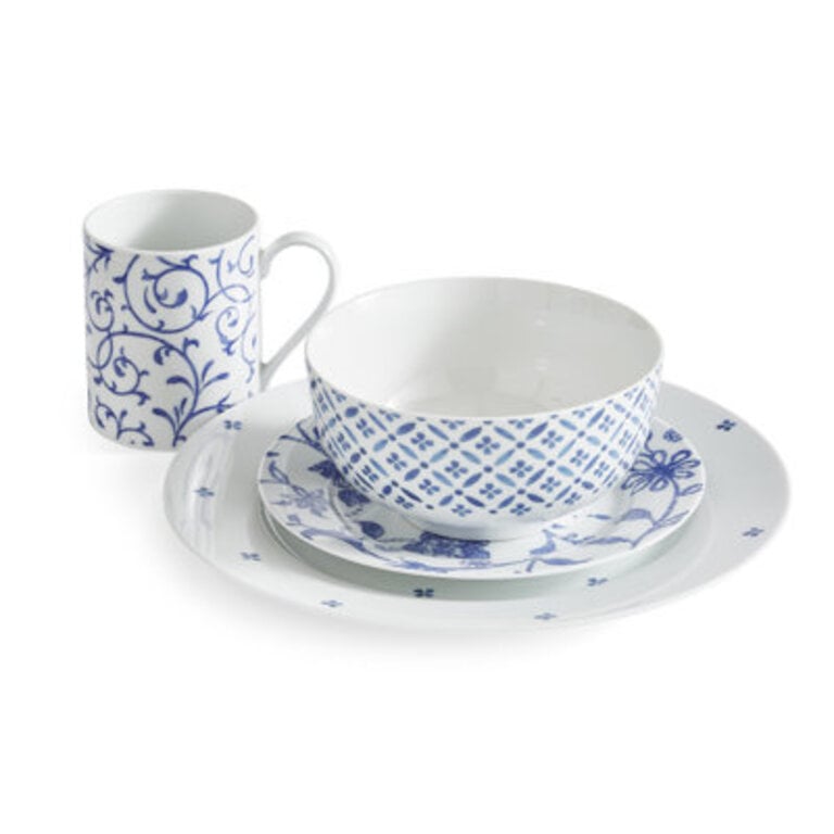 Portmeirion Portmeirion Blue Indigo 16-Pc Set Blue Indigo
