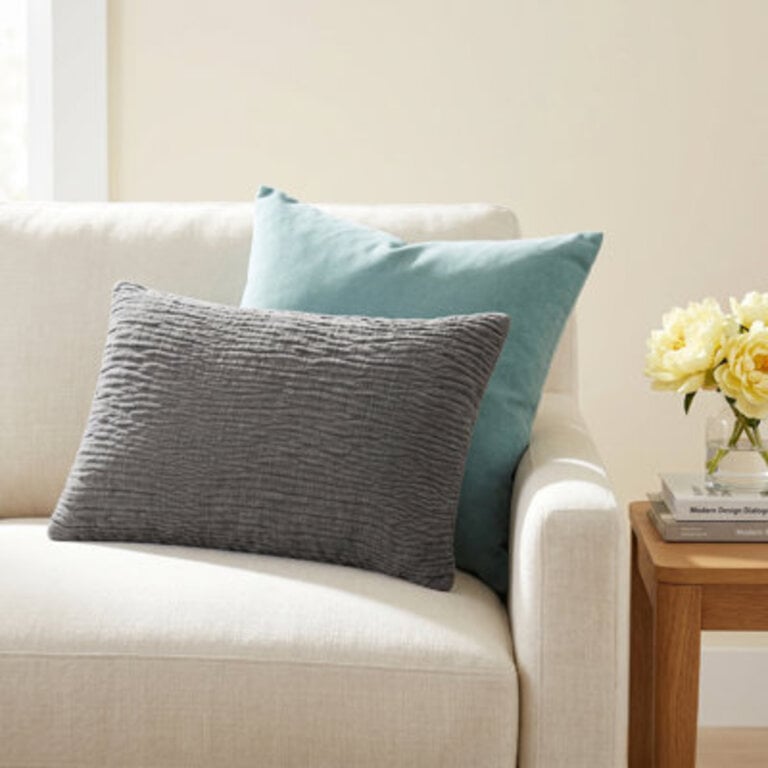 Edan Textured Reversible Pillow Cover  Insert