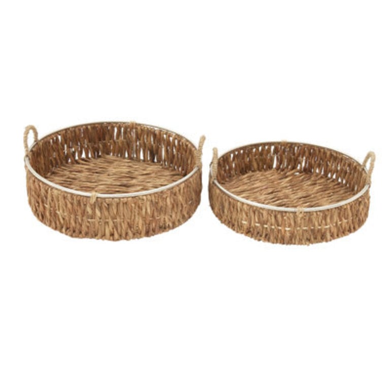 Seagrass 2-Pc Wicker Basket Set