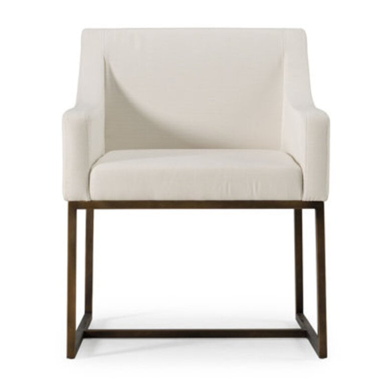 Teddy 188 H Fabric Upholstered Metal Dining Chairs