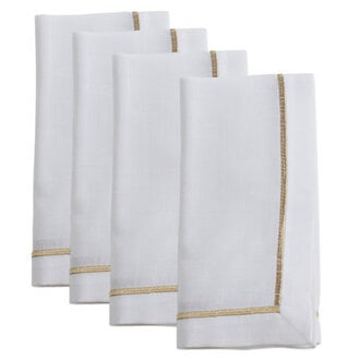 Set of 4 Odelle Embroidered Line Napkin