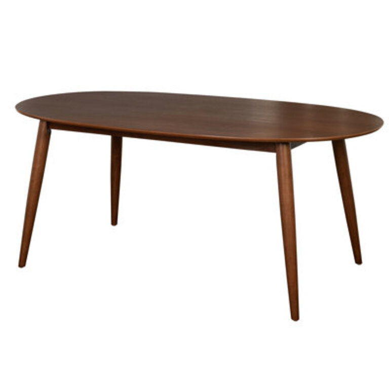 Jevon Oval with Solid Wood Base Dining Table