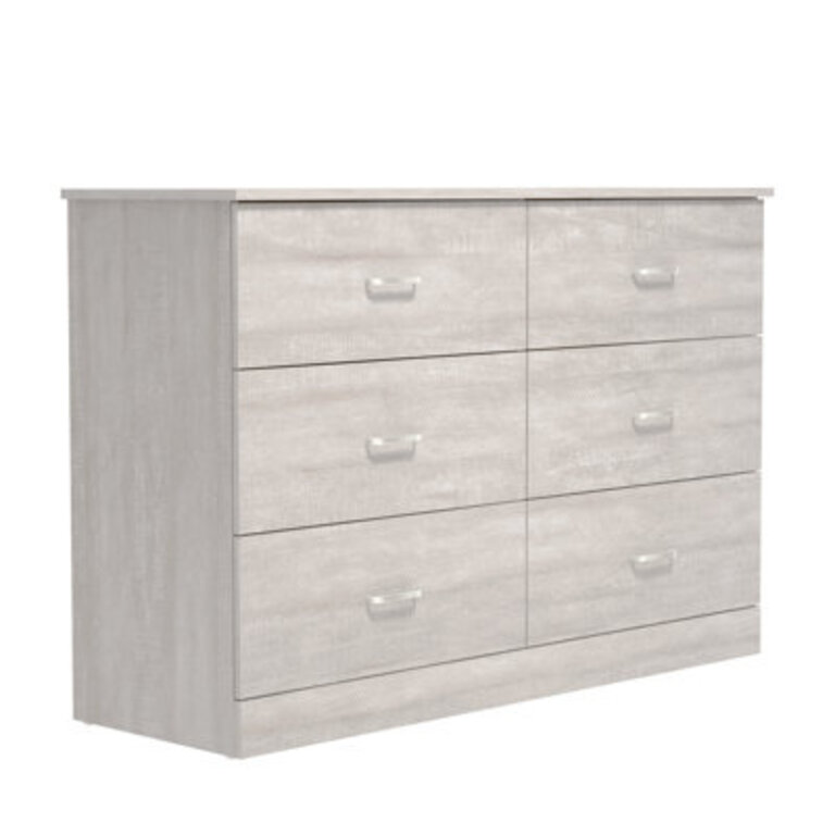 Allyannah 47 W 6-Drawer Double Dresser with Interlocking Drawers