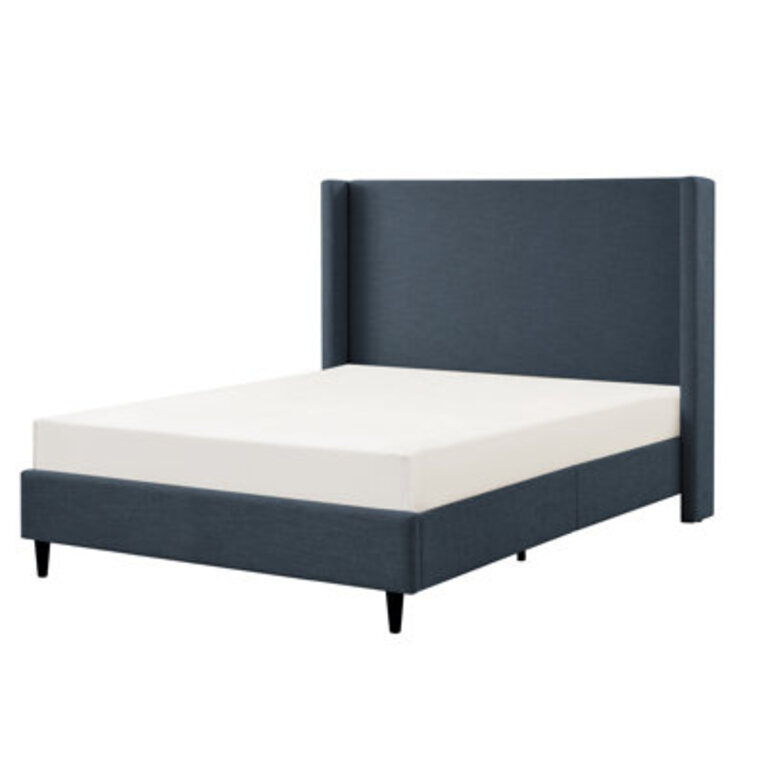 Ana Upholstered Wingback Platform Bed