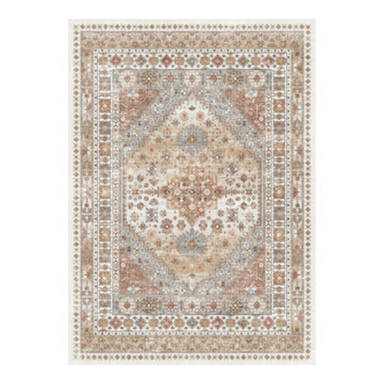 Malaika Machine-Washable Non-Slip Medallion Area Rug