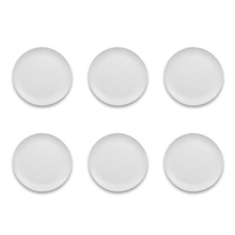 Set of 6 Laya Coupe Melamine Dinner Plates
