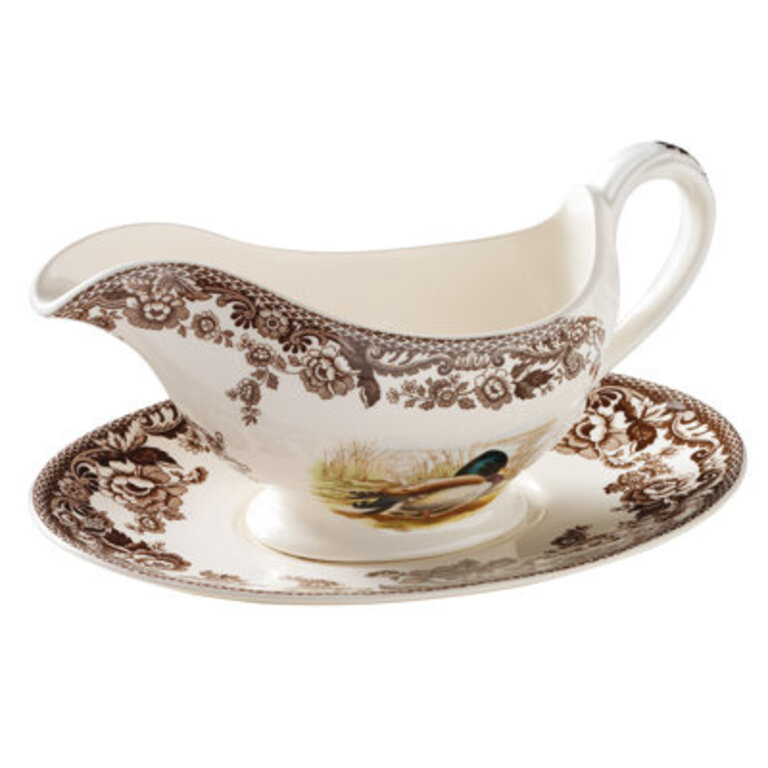 Spode Woodland Sauce Boat  Std MallSnpRabt