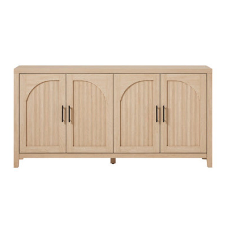 Eilisha Modern Reeded Sideboard with Arched Doors