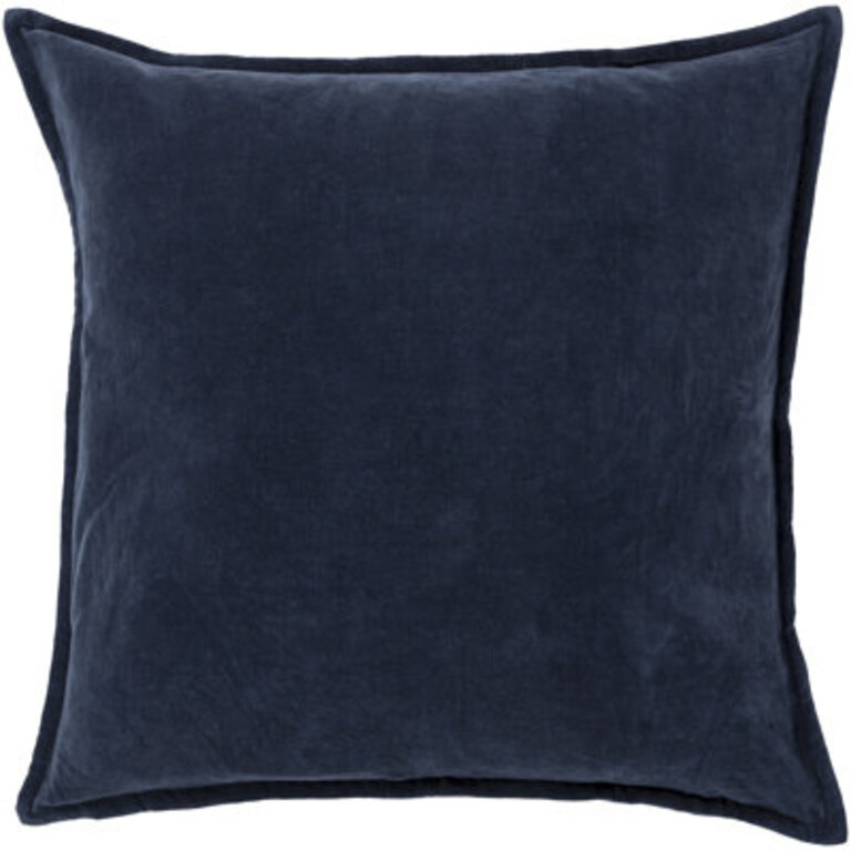 Edgar Square Cotton Velvet Throw Pillow