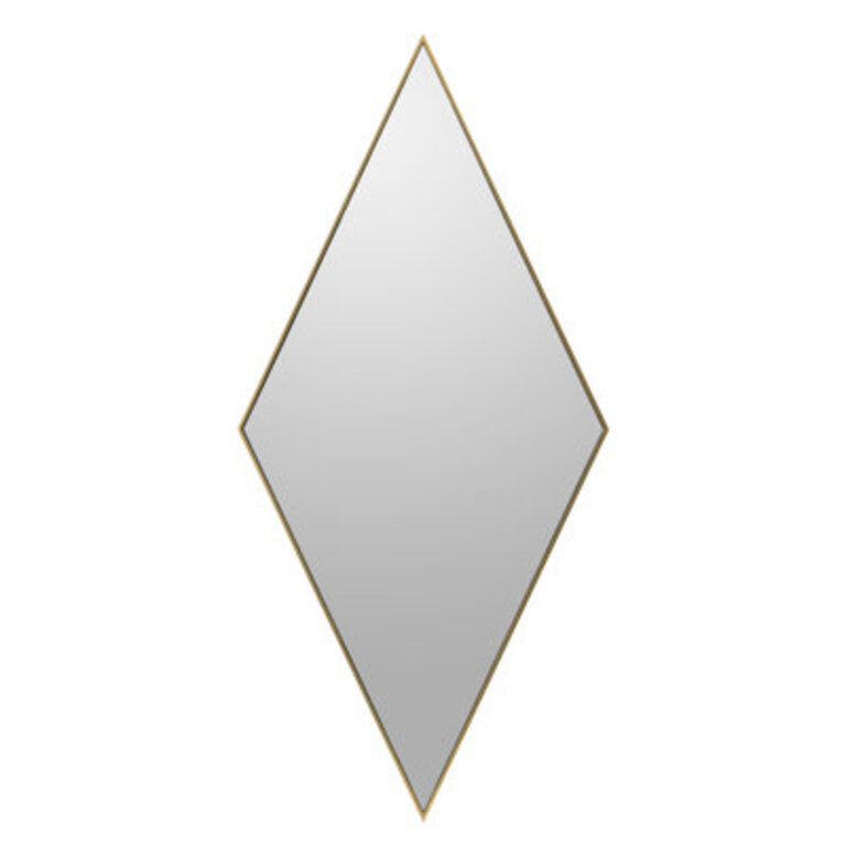 Abdoullah Wood Flat Wall Mirror