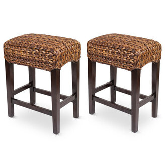 Catarina Upholstered Counter Stool with Solid Wood Frame