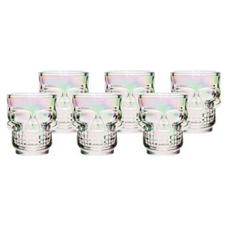 Skull Iridescent Shot Glass Set