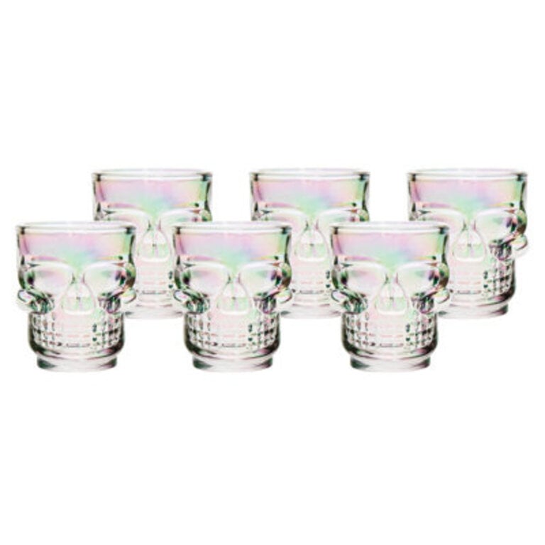 Skull Iridescent Shot Glass Set