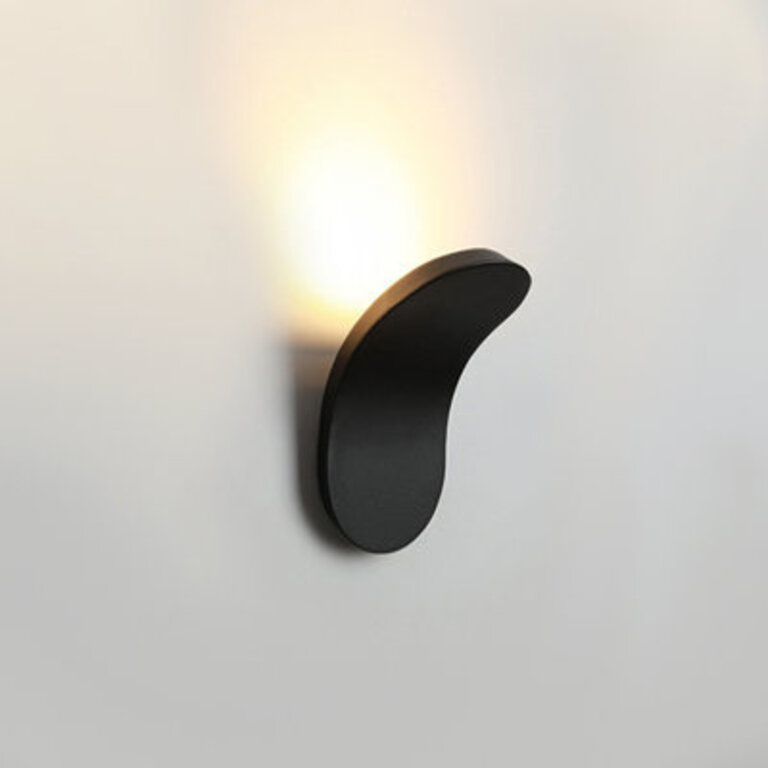 Rintoul 1 - Light LED Flush Mounted Sconce Finish: Black, Integrated LED Color Temperature: 3000K