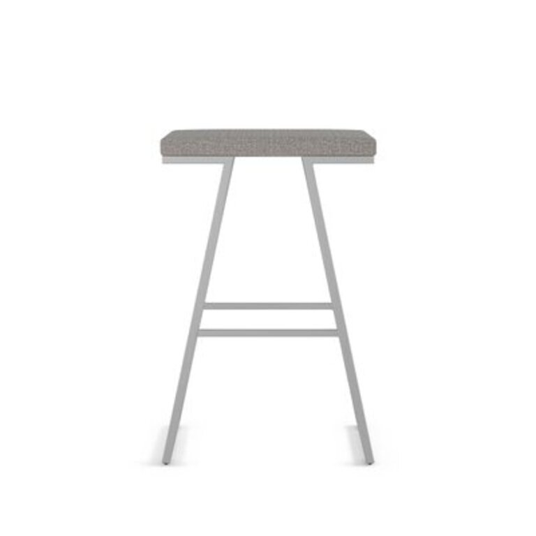 Aarian Counter & Bar Stool Seat Height: Counter Stool (26.25" Seat Height), Color: Silver Gray Polyester/ Silver Gray Frame