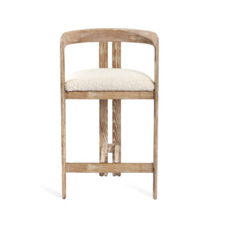 Burke Counter Stool Color:  Beach Ceruse/Shearling