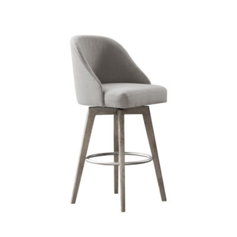 Radcliffe Swivel Counter & Bar Stool Seat Height: Bar Stool (30” Seat Height), Upholstery: Gray