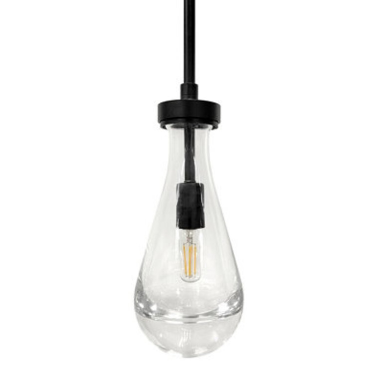 Peppadew 1 - Light Teardrop Pendant Finish: Blackened Bronze