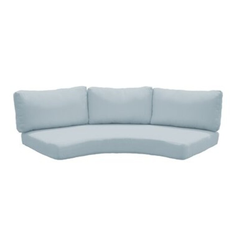 Indoor/Outdoor Cushion Cover Fabric: Ash Performance, Size: 13.5" H x 28" W