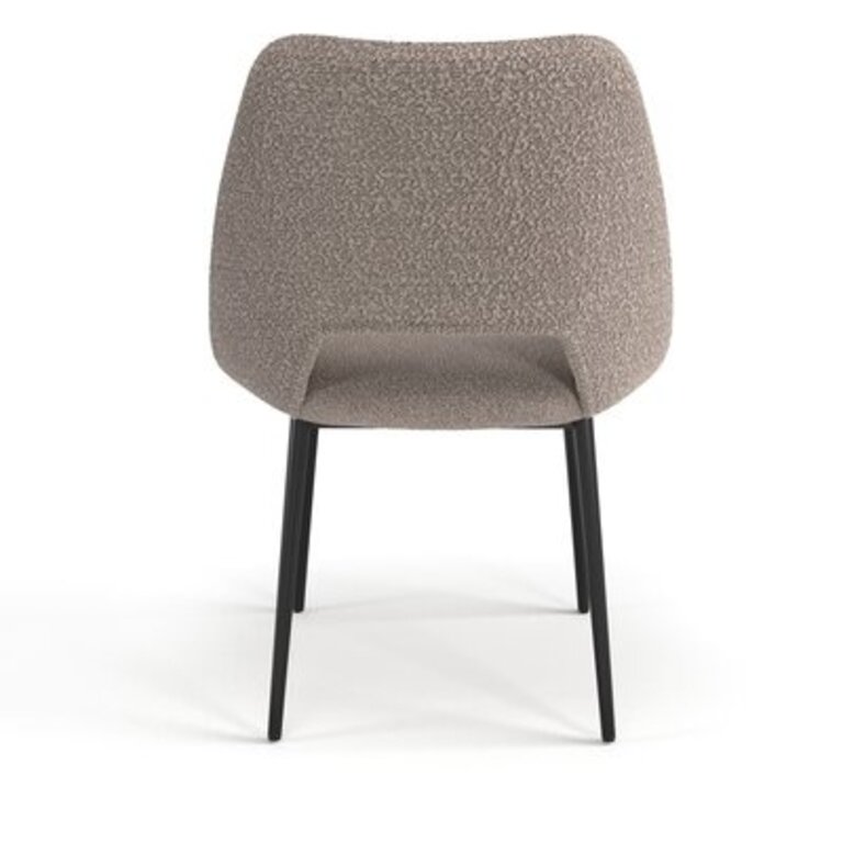 Valdez Boucle Dining Chair (Set of 2) Upholstery Color: Gray