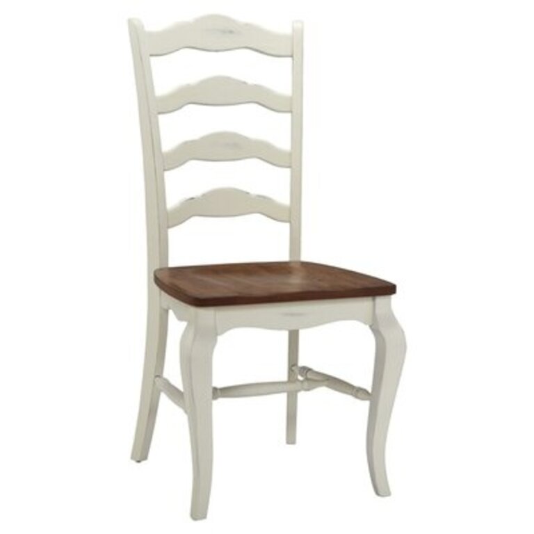 Anjelita Ladder Back Side Chair Color: Off White