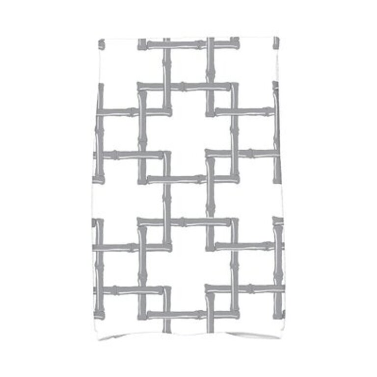 Sigsbee Bamboo Print Hand Towel Color: Gray
