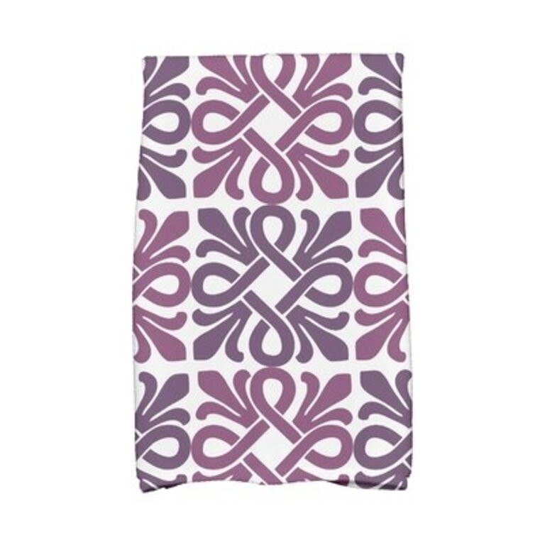 Tisa Pattern Hand Towel Color: Purple