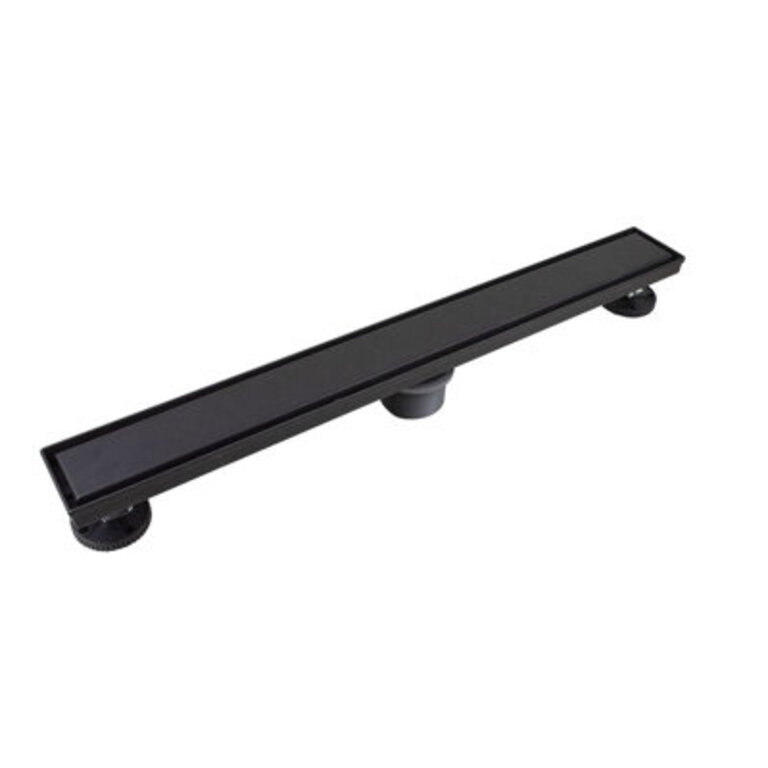 24-In Linear Shower Drain With Tile-In Grate Finish: Matte Black