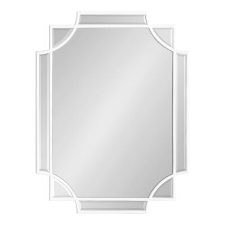 Ocilla Beveled Wall Mirror Size: 18" x 24", Finish: White